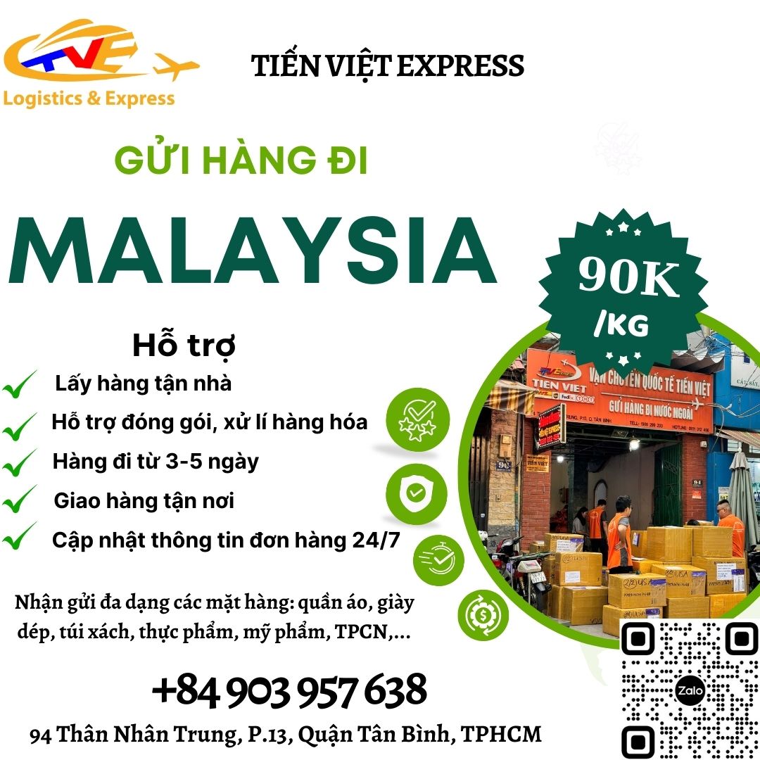 Gửi hàng đi Malaysia - Tiến Việt Express